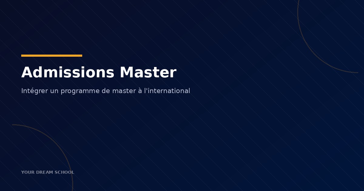 Webinaire Masters