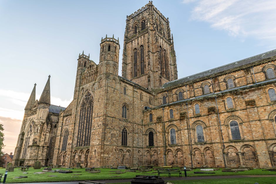 Durham Cathedral in England showcasing i