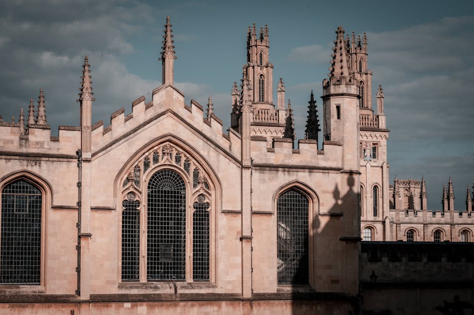 Stunning Gothic architecture of Oxford U