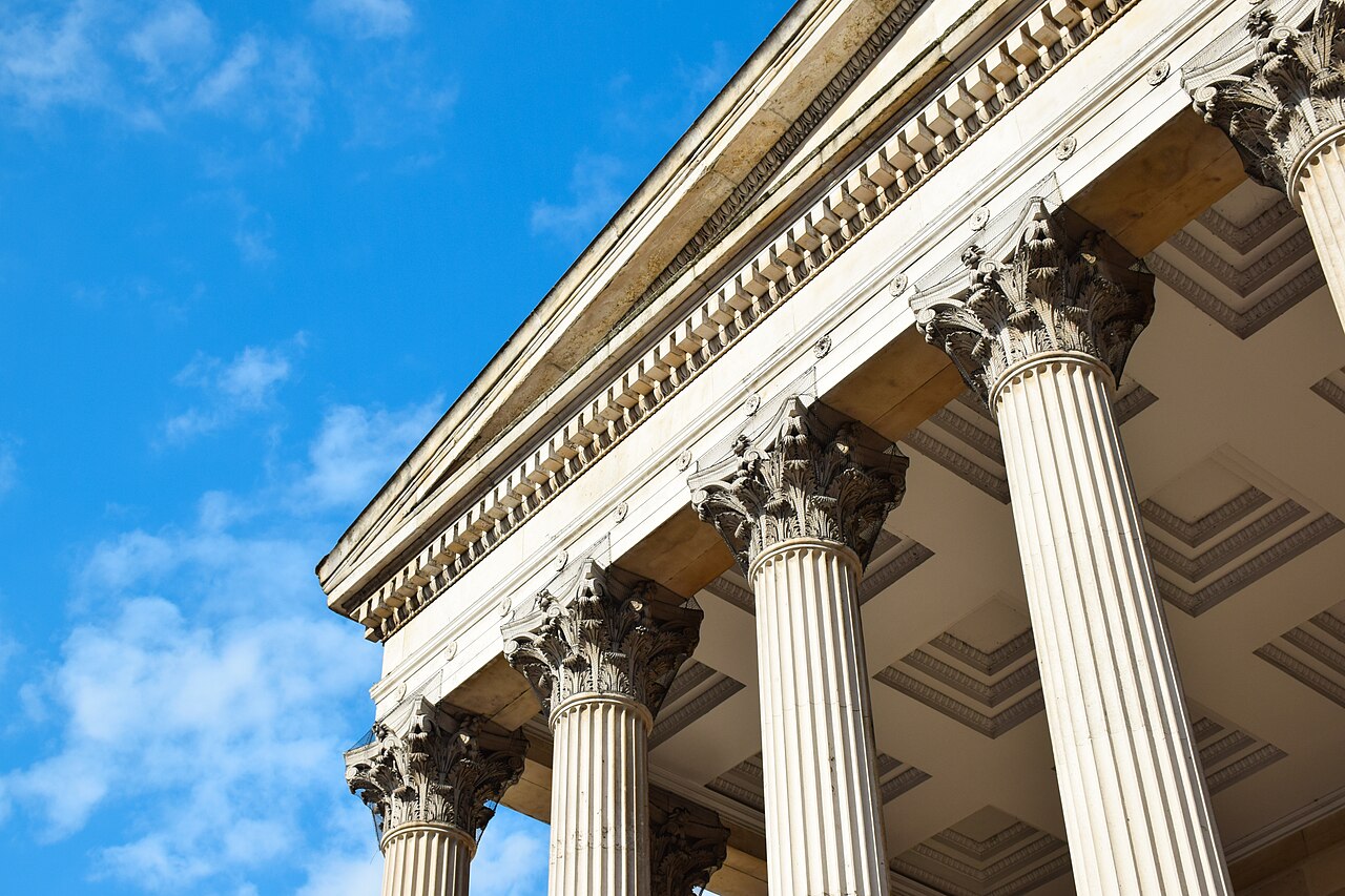 Portico of University College Lond