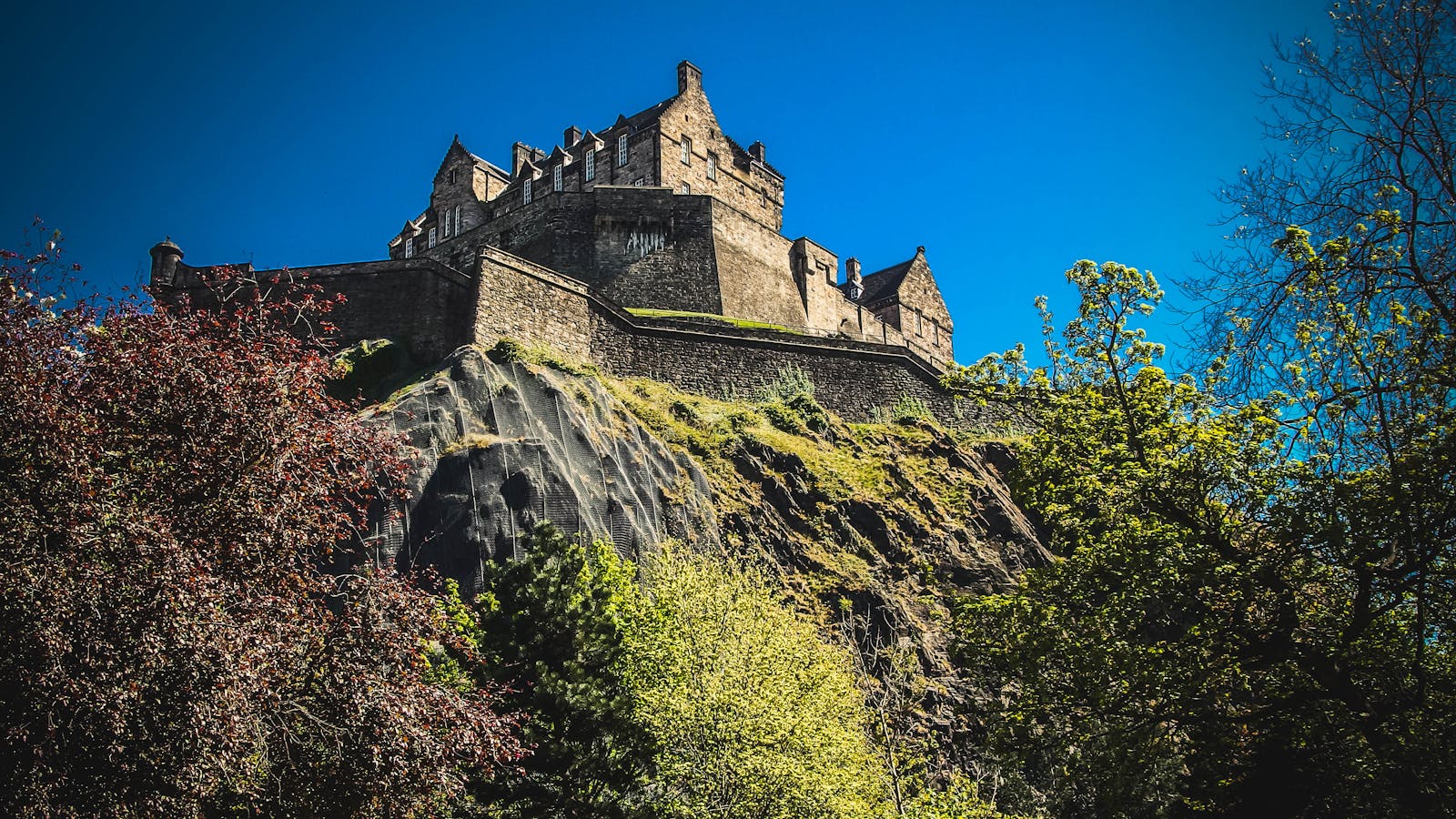 Château d'Édimbourg sur son rocher, Écosse