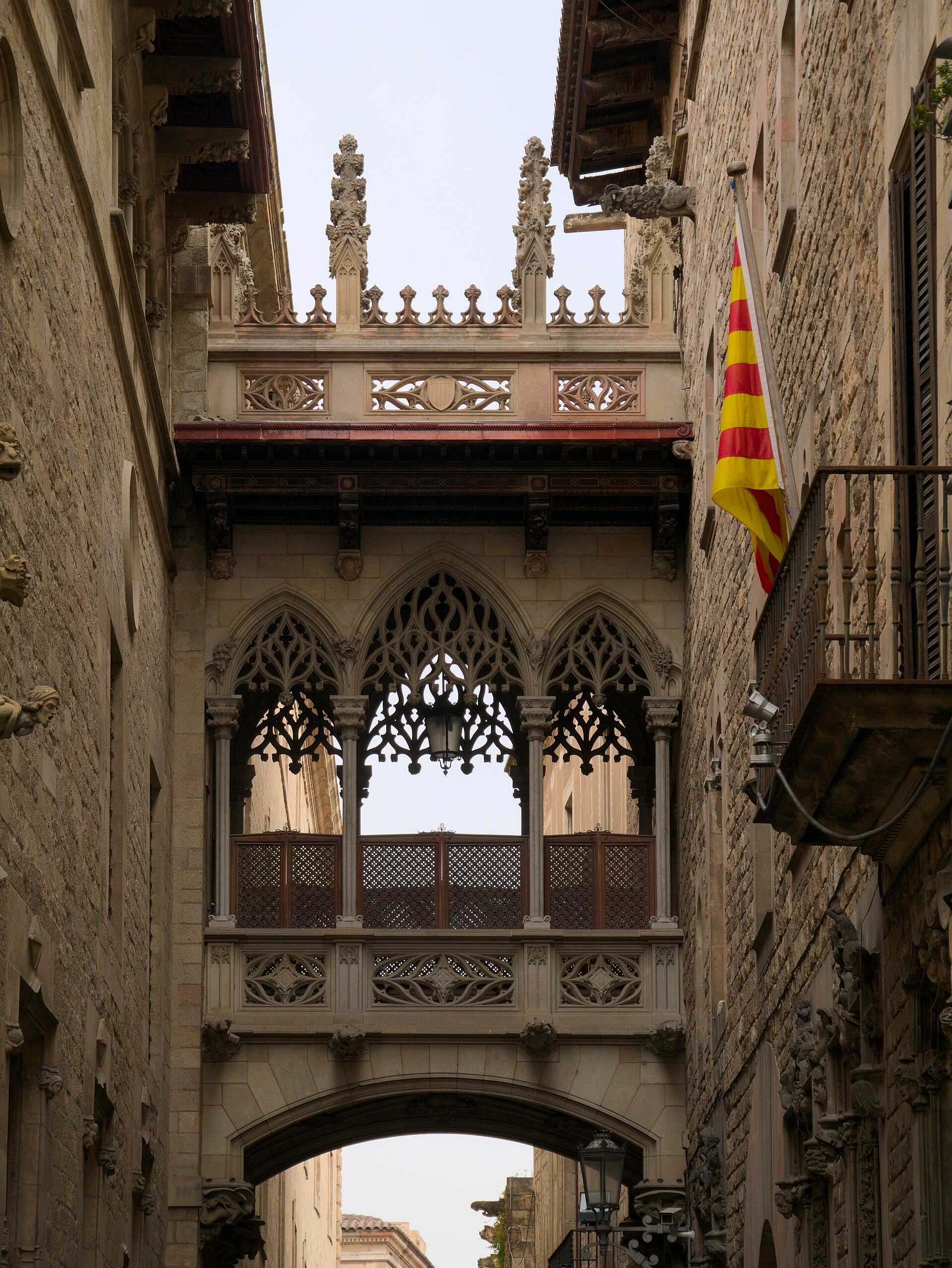 Pont del Bisbe in Barcelona's Gothic Quarter