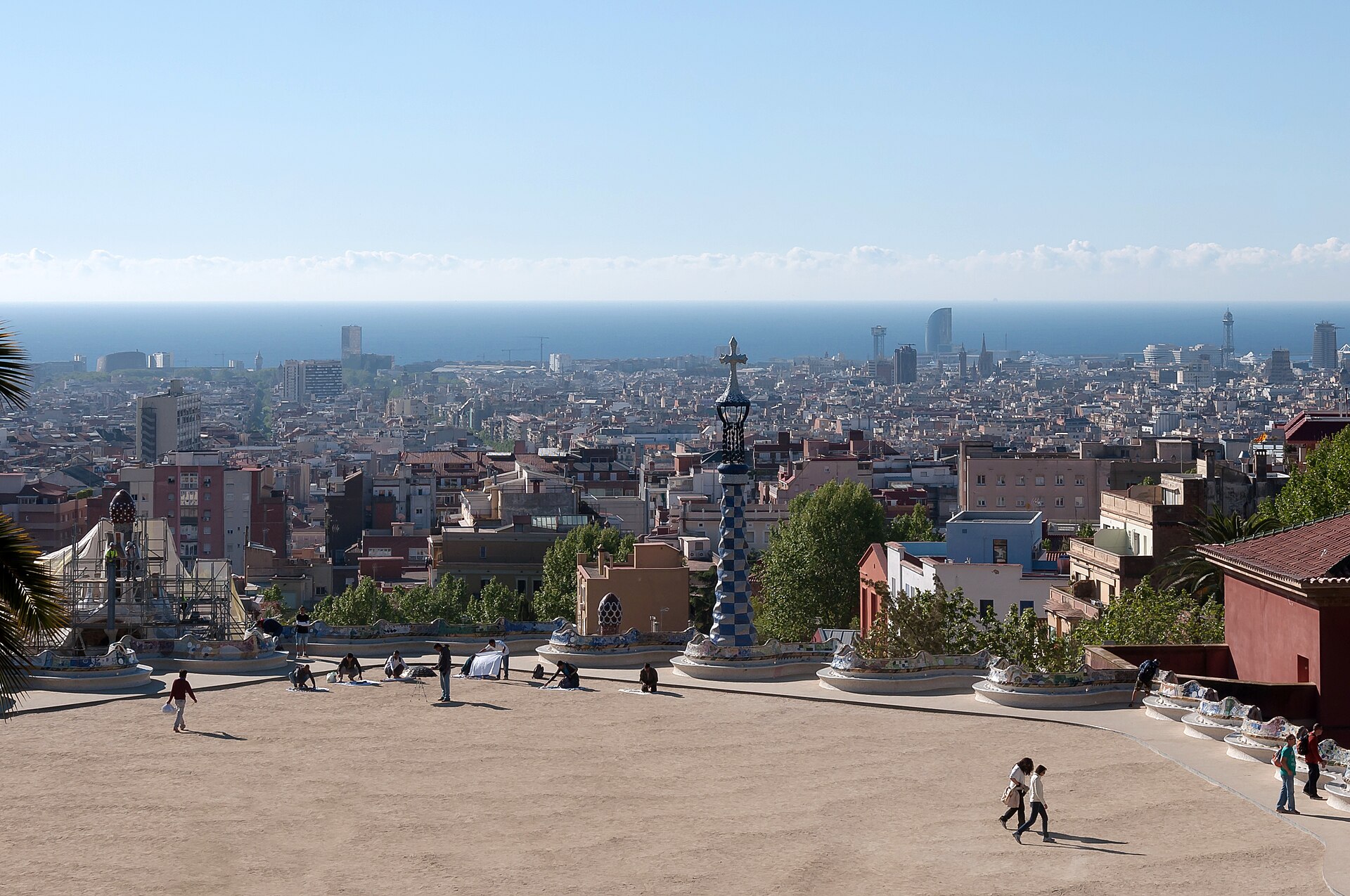 View over Barcelona from Park Güell